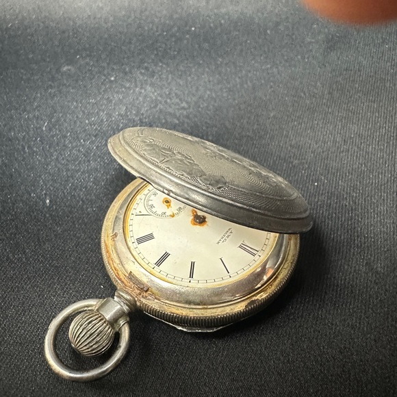 Antique 1800’s Coin Silver pocket watch am watch Waltham Massachusetts engraved - Picture 6 of 14